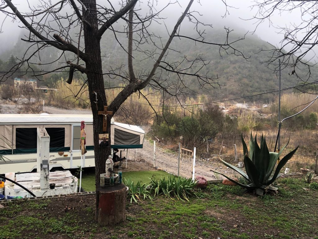 Photo of where we stayed in El Salto on a rainy day