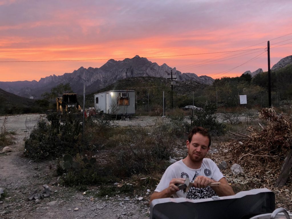 Hanging out in Mexico during our climbing trip